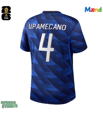 Frankrig Dayot Upamecano #4 Replika Hjemmebanetrøje VM 2026 Kortærmet